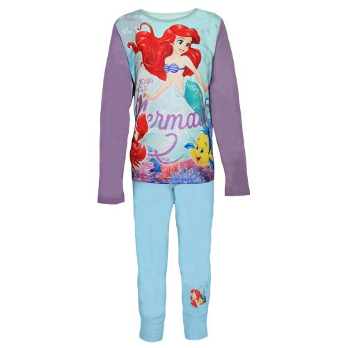 Front - Disney Girls Little Mermaid Pyjamas