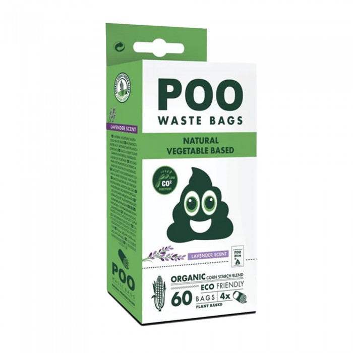 Front - M-Pets Lavender Dog Poop Bags (Pack of 60)