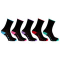 Front - CottoniQue Womens/Ladies Coloured Patterned Socks (Pack Of 5)