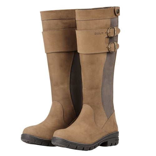Front - Dublin Unisex Adult Pollard Leather Country Boots