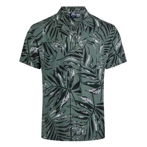 Front - Weird Fish Mens Holborn Hawaiian Eco Viscose Shirt