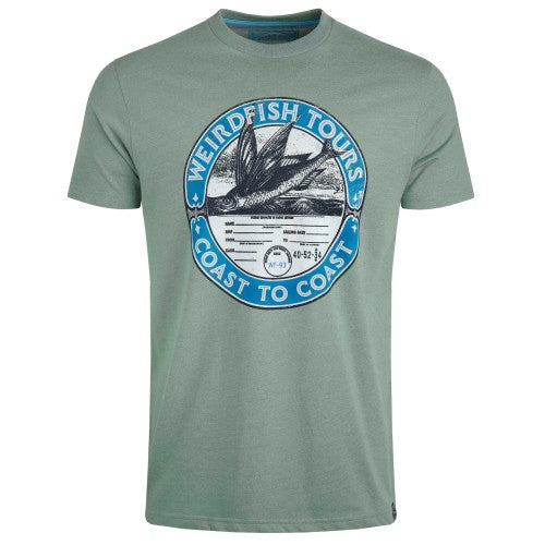 Front - Weird Fish Mens Coasting Graphic T-Shirt
