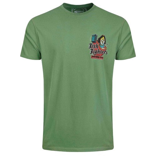 Front - Weird Fish Mens Fish Fighters Back Print T-Shirt