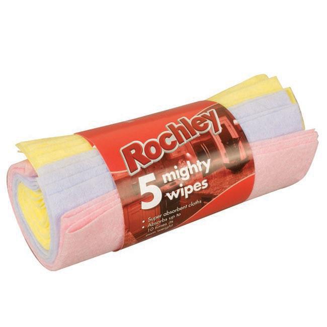 Front - Rochley Mighty Wipes Roll 5pk