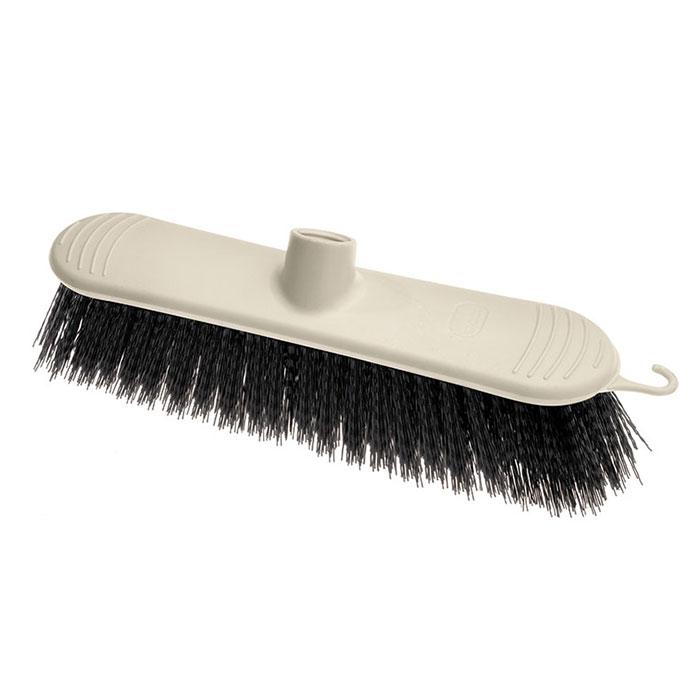 Front - Addis Plastic Broom Head Soft Bristle Linen Beige