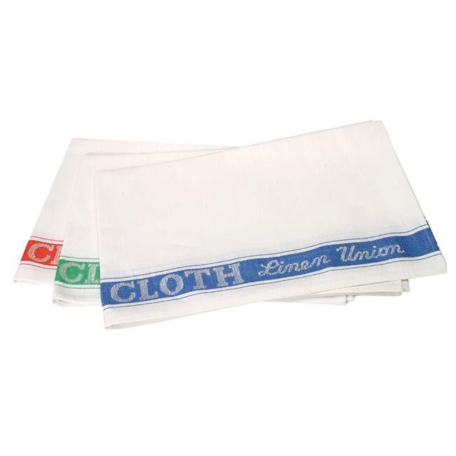 Front - Linen Union Glass Cloth Blue