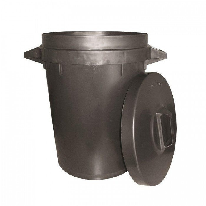 Front - Stadium Black Dustbin Plastic 90L