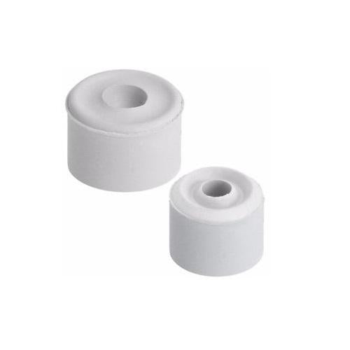 One Colour - Front - Large White Rubber Door Stops 32mm - 1.1-4'' Single