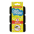 Front - Dishmatic Refills Extra Heavy Duty Black 3pk