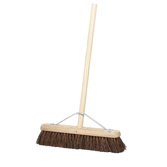 One Colour - Front - Assembled 18' Contract Stiff Bassine Platform Broom