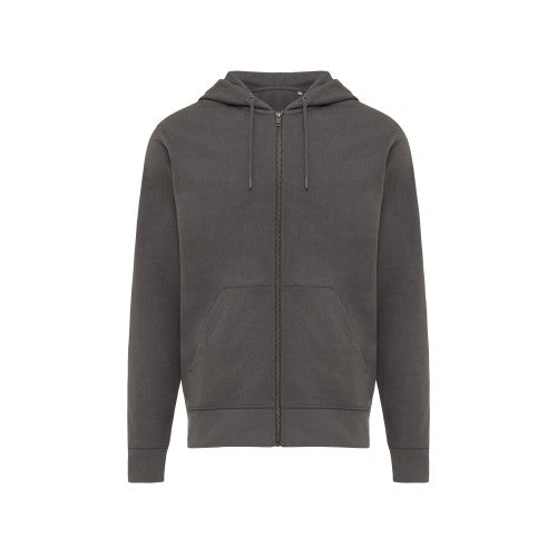 Front - Iqoniq Unisex Adult Abisko Recycled Cotton Full Zip Hoodie