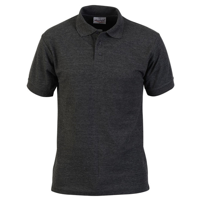 Charcoal - Front - Absolute Apparel Mens Precision Polo Shirt