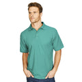 Emerald - Back - Absolute Apparel Mens Precision Polo