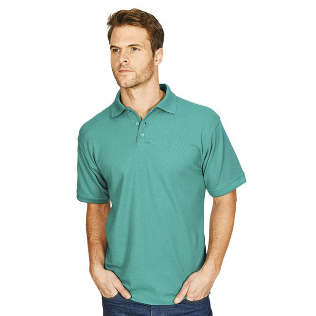 Emerald - Back - Absolute Apparel Mens Precision Polo Shirt