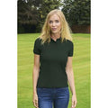 Bottle Green - Back - Absolute Apparel Womens-Ladies Diva Polo