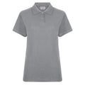 Sports Grey - Front - Absolute Apparel Womens-Ladies Elegant Fitted Polo