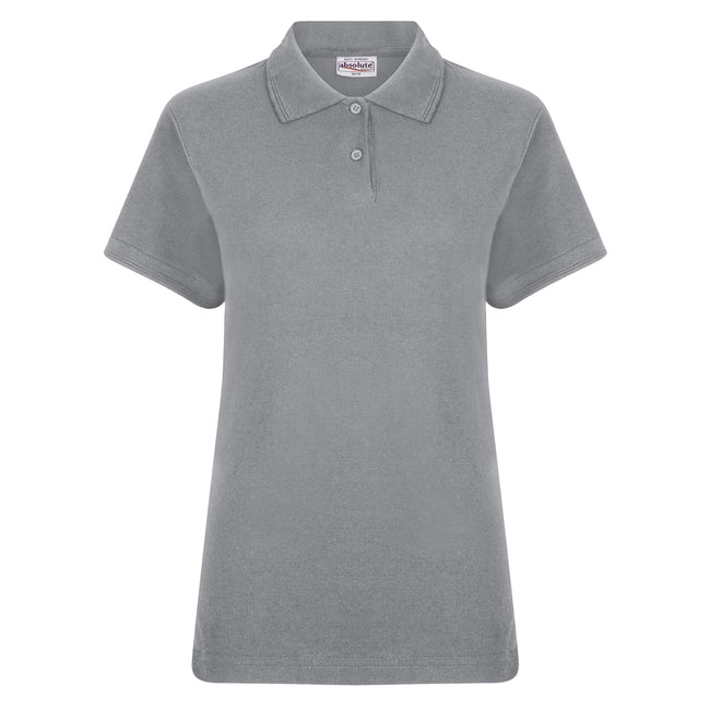 Sports Grey - Front - Absolute Apparel Womens-Ladies Elegant Fitted Polo