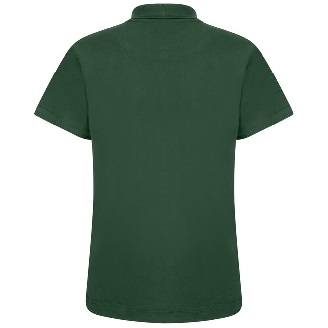 Bottle Green - Back - Absolute Apparel Womens-Ladies Elegant Fitted Polo