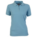 Light Blue - Front - Absolute Apparel Womens-Ladies Elegant Fitted Polo