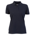 Navy - Front - Absolute Apparel Womens-Ladies Elegant Fitted Polo