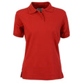 Red - Front - Absolute Apparel Womens-Ladies Elegant Fitted Polo