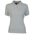 White - Front - Absolute Apparel Womens-Ladies Elegant Fitted Polo