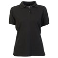 Black - Front - Absolute Apparel Womens-Ladies Elegant Fitted Polo