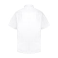 White - Back - Absolute Apparel Mens Short Sleeved Classic Poplin Shirt