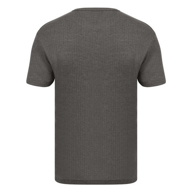 Charcoal - Side - Absolute Apparel Mens Thermal Short Sleeve T-Shirt