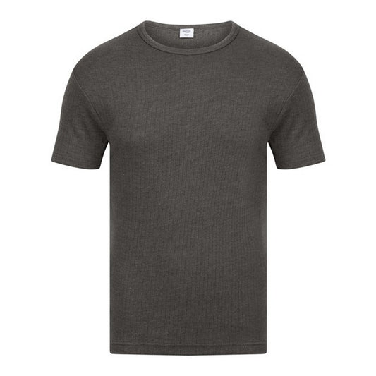 Charcoal - Front - Absolute Apparel Mens Thermal Short Sleeve T-Shirt