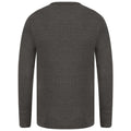 Charcoal - Back - Absolute Apparel Mens Thermal Long Sleeve T-Shirt