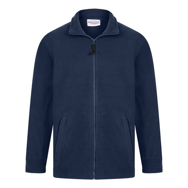 Navy - Front - Absolute Apparel Mens Alaska Full Zip Fleece
