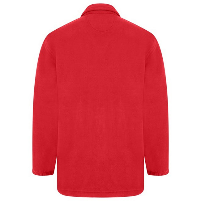Red - Side - Absolute Apparel Heritage Full Zip Fleece