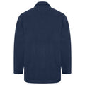 Navy - Side - Absolute Apparel Heritage Full Zip Fleece