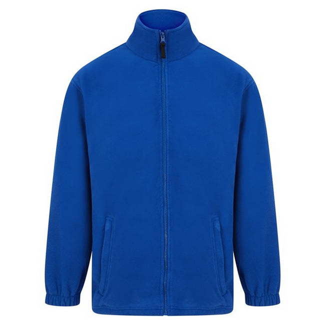 Royal - Front - Absolute Apparel Heritage Full Zip Fleece