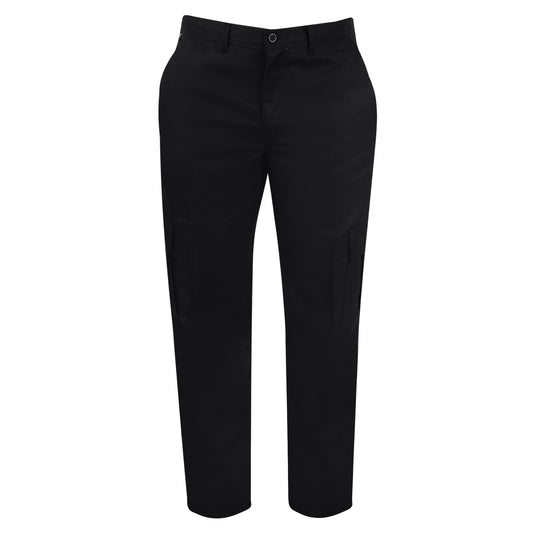 Black - Front - Absolute Apparel Womens-Ladies Cargo Workwear Trousers