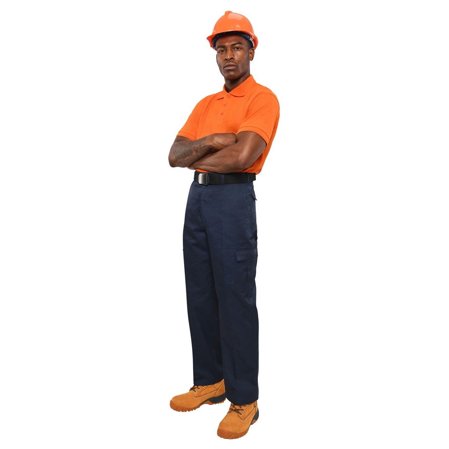 Navy - Pack Shot - Absolute Apparel Mens Combat Workwear Trouser