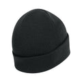 Black - Back - Absolute Apparel Knitted Turn Up Ski Hat