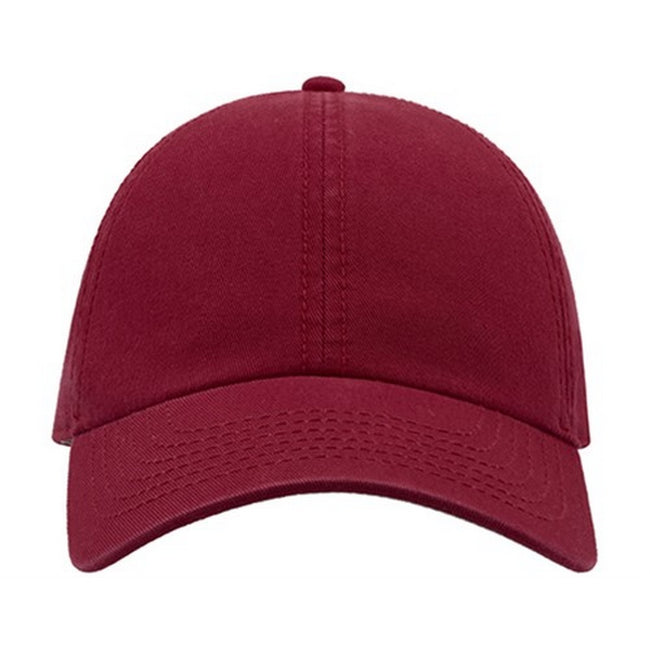 Burgundy - Back - Atlantis Action 6 Panel Chino Baseball Cap