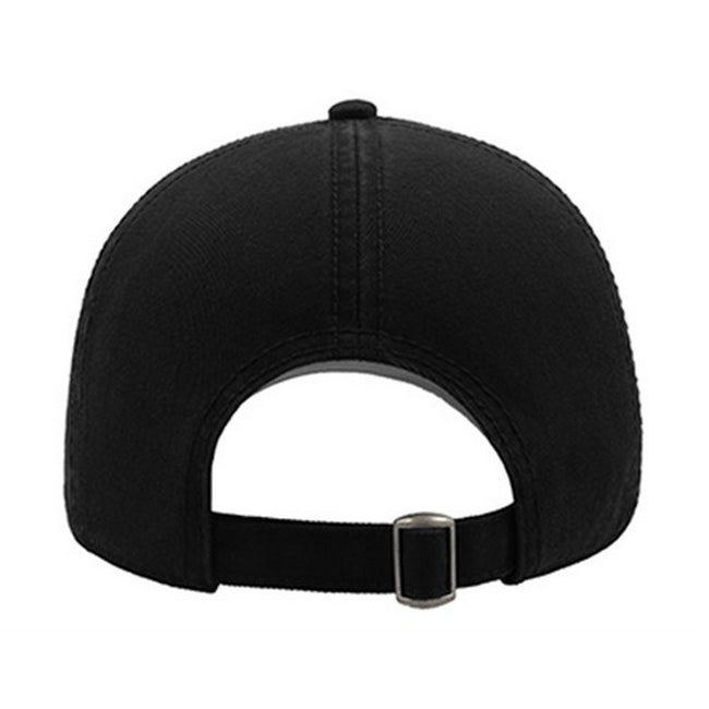 Black - Side - Atlantis Action 6 Panel Chino Baseball Cap