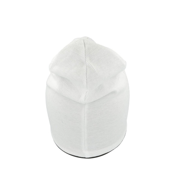 White-Black - Side - Atlantis Extreme Reversible Jersey Slouch Beanie