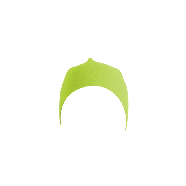 Safety Green - Pack Shot - Atlantis Flash Jersey Slouch Beanie