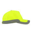 Safety Yellow - Side - Atlantis Helpy 5 Panel Reflective Cap