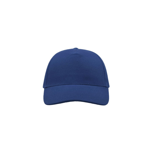 Royal Blue - Side - Atlantis Liberty Five Heavy Brush Cotton 5 Panel Cap