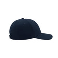 Navy - Side - Atlantis Liberty Six Brushed Cotton 6 Panel Cap