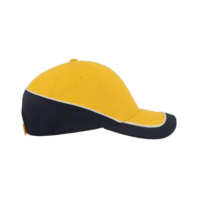 Yellow-Navy - Side - Atlantis Racing Teamwear 6 Panel Cap