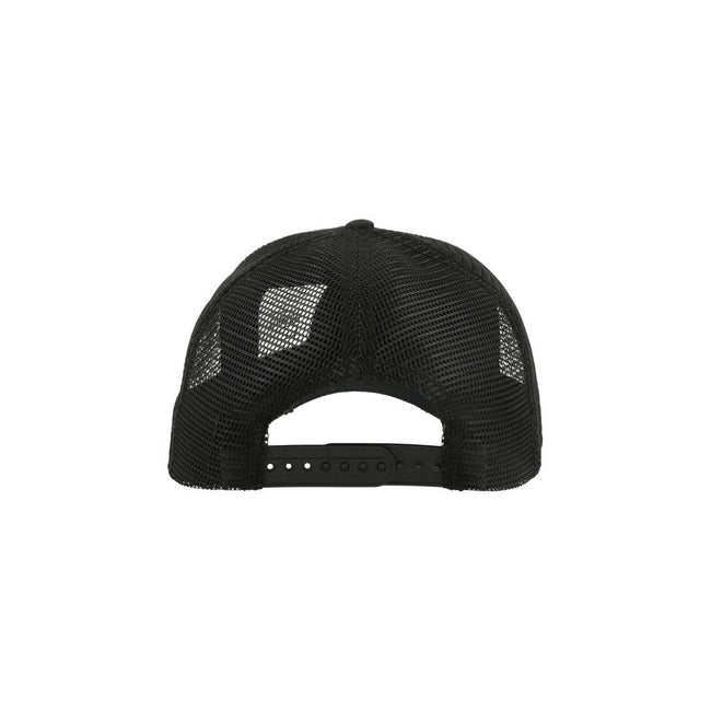 Black-Black - Back - Atlantis Rapper Destroyed 5 Panel Weathered Trucker Cap