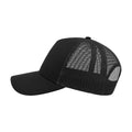 Black-Black - Lifestyle - Atlantis Rapper Cotton 5 Panel Trucker Cap