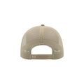 Khaki-Stone - Back - Atlantis Rapper Cotton 5 Panel Trucker Cap
