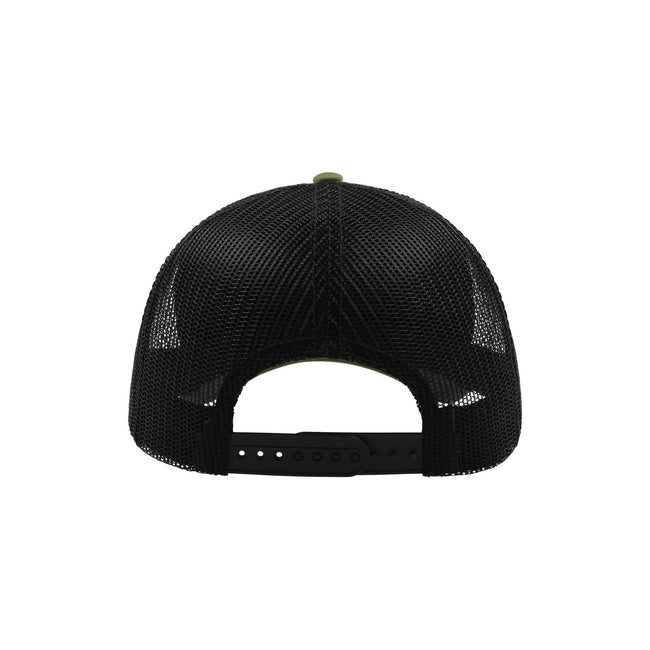 Olive-Black - Back - Atlantis Rapper 5 Panel Trucker Cap